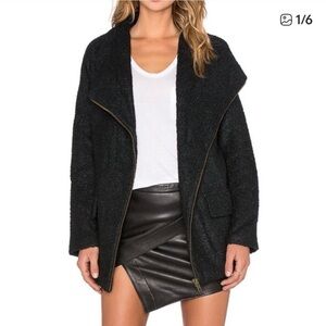 Revolve Lovers + Friends Black Merci coat jacket